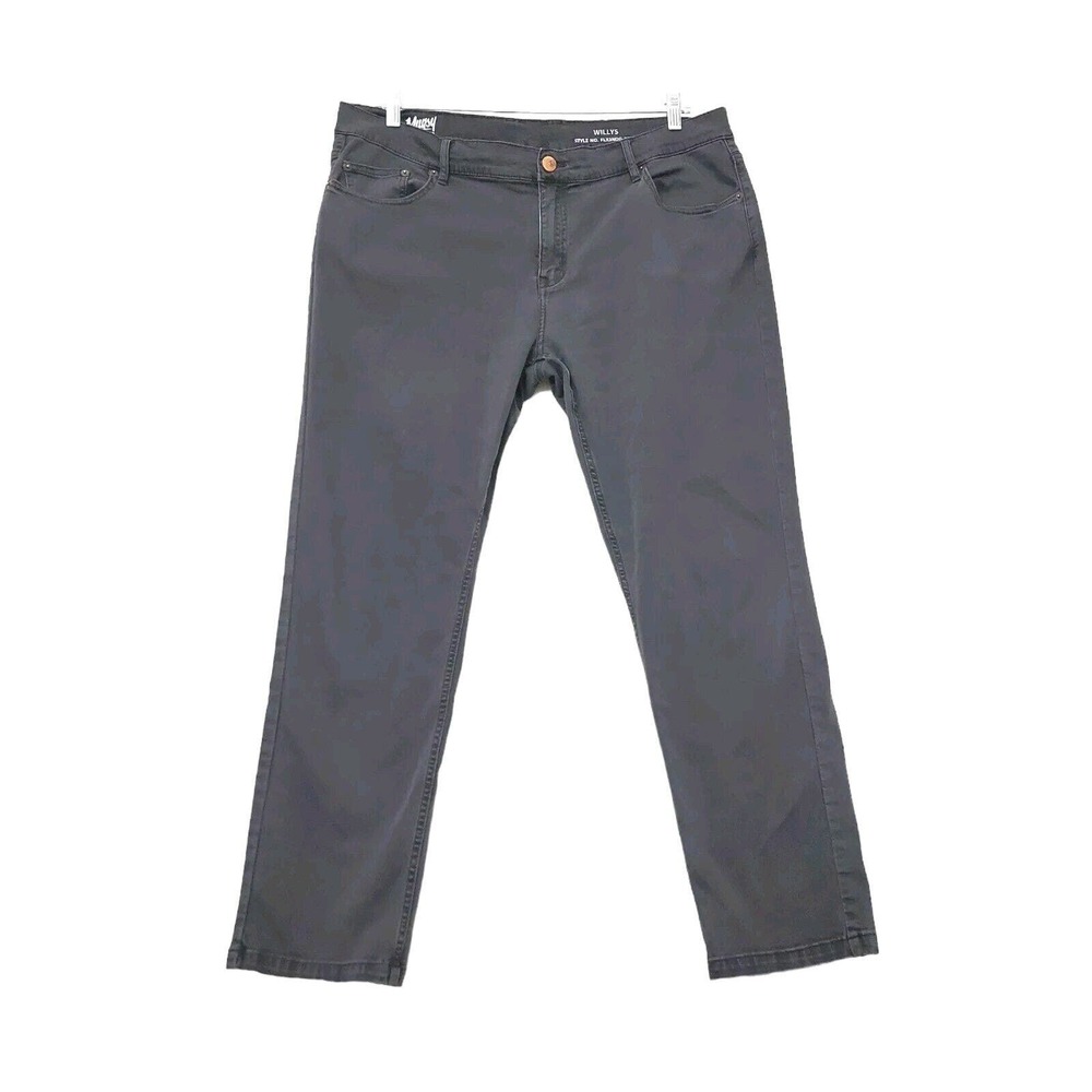Classic Men's Straight Jeans in Charcoal